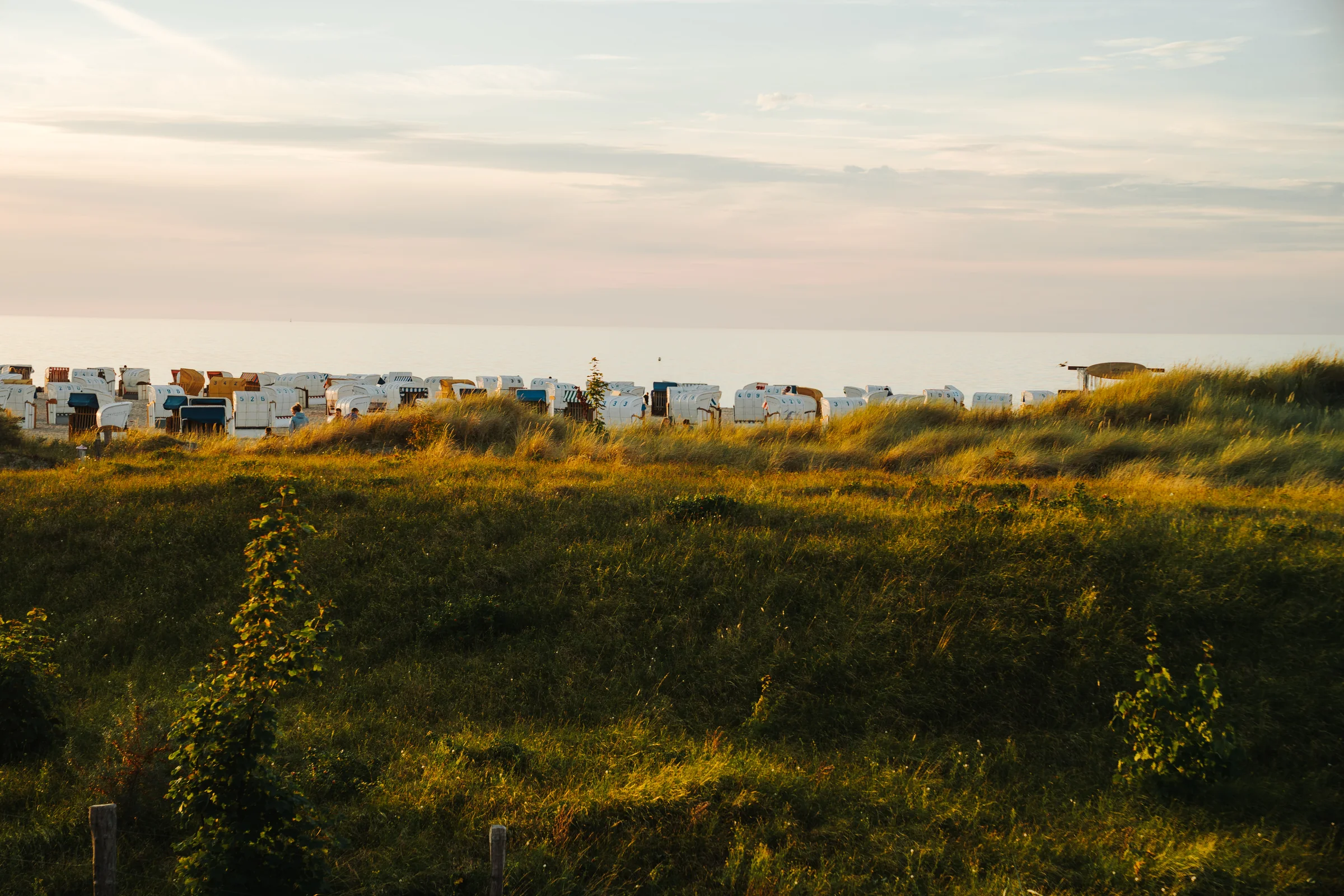 Strandkörbe am Strand von Heiligenhafen
